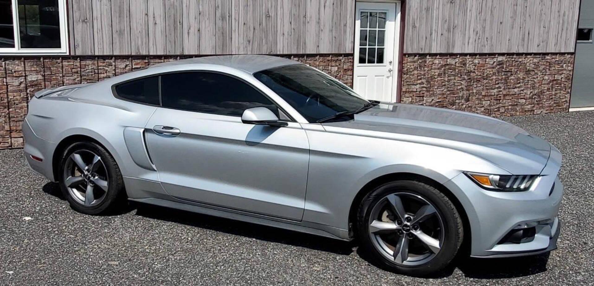 2016 Silver Ford Mustang (1FA6P8TH0G5) with an 2.3L I4 Turbocharger 2.3L I4 engine, located at 4845 Woodbury Pike, Roaring Springs, PA, (814) 317-5008, (814) 317-5008, 40.250935, -78.366959 - 2016 Ford Mustang, 4-cylinder, Eco-boost, 6 speed manual transmission, Navigation, Alpine stereo with Sirus XM, Sync, ball exhaust, many extras too much to list, 56k Will come with a 3 month/3000-mile power train warranty with the option to upgrade. If you have any questions or would like to schedu - Photo#1