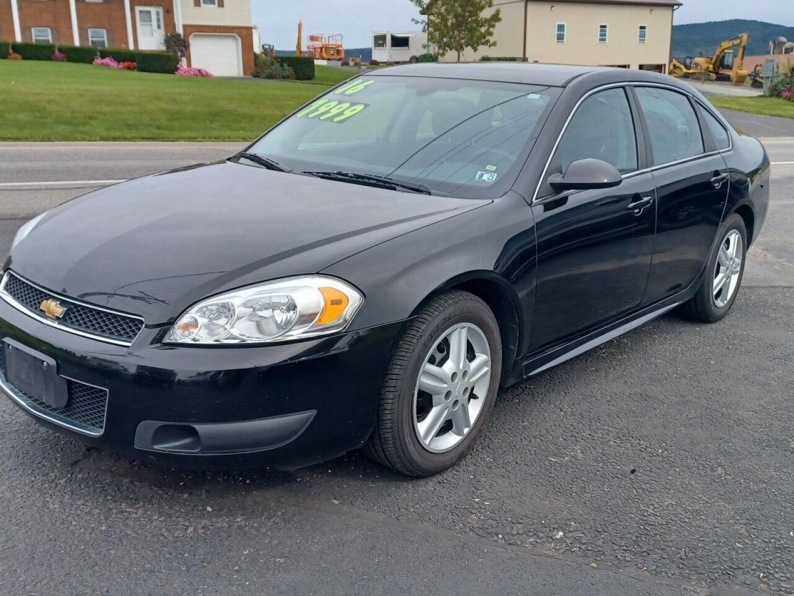 2016 Black Chevrolet Impala Limited (2G1WD5E35G1) with an 3.6L V6 3.6L V6 engine, located at 4845 Woodbury Pike, Roaring Springs, PA, (814) 317-5008, (814) 317-5008, 40.250935, -78.366959 - Photo #0