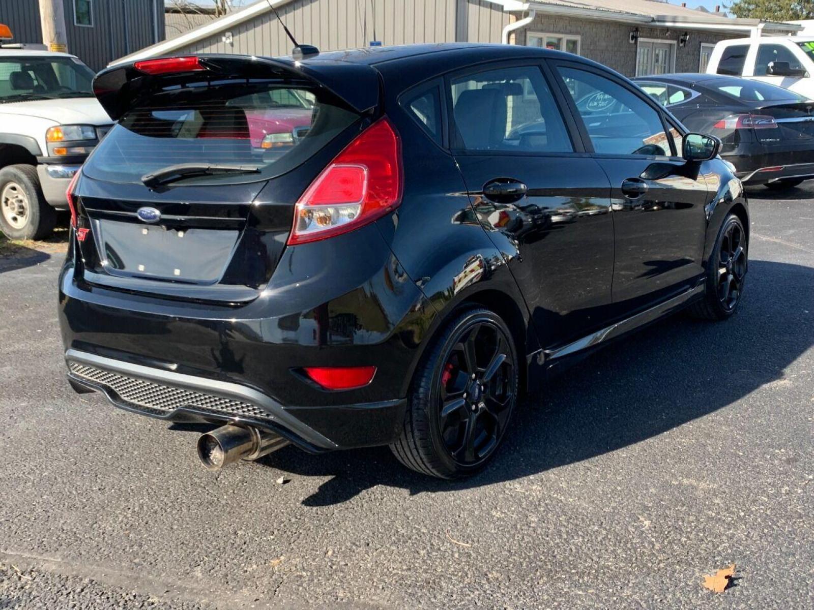 2018 Black Ford Fiesta (3FADP4GX2JM) with an 1.6L I4 Turbocharger 1.6L I4 engine, located at 4845 Woodbury Pike, Roaring Springs, PA, (814) 317-5008, (814) 317-5008, 40.250935, -78.366959 - Photo #3