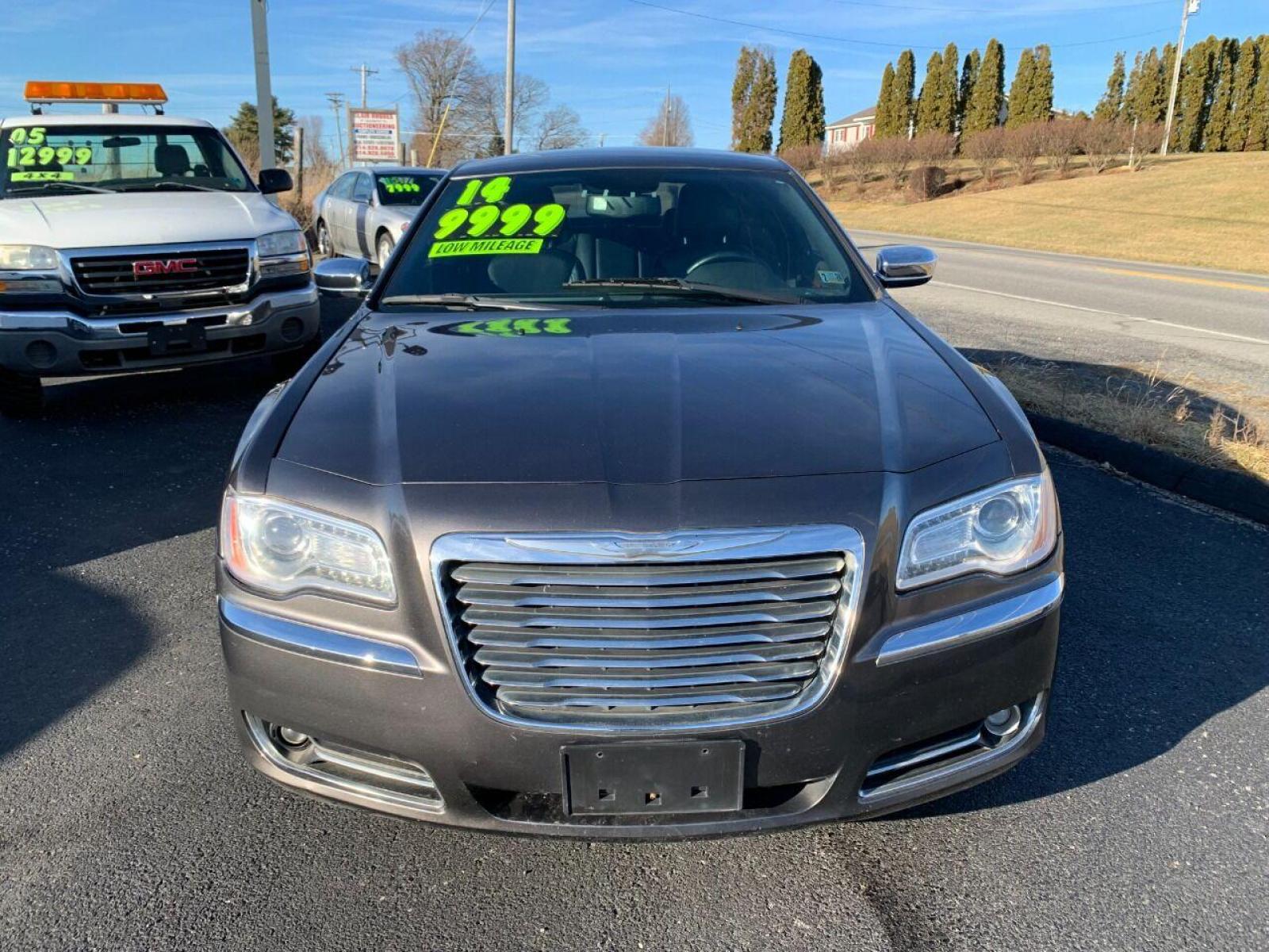 2014 Pewter Chrysler 300 (2C3CCAAG6EH) with an 3.6L V6 3.6L V6 engine, located at 4845 Woodbury Pike, Roaring Springs, PA, (814) 317-5008, (814) 317-5008, 40.250935, -78.366959 - 2014 Chrysler 300, Low miles, 85k, automatic, power windows/locks, cruise/tilt wheel, air conditioning, big screen radio, lots of options, leather, heated seats and much more. Excellent condition! Vehicle is being sold cheap due to a minor rear collision. Bumper cover was replaced. Vehicle has a R - Photo #2