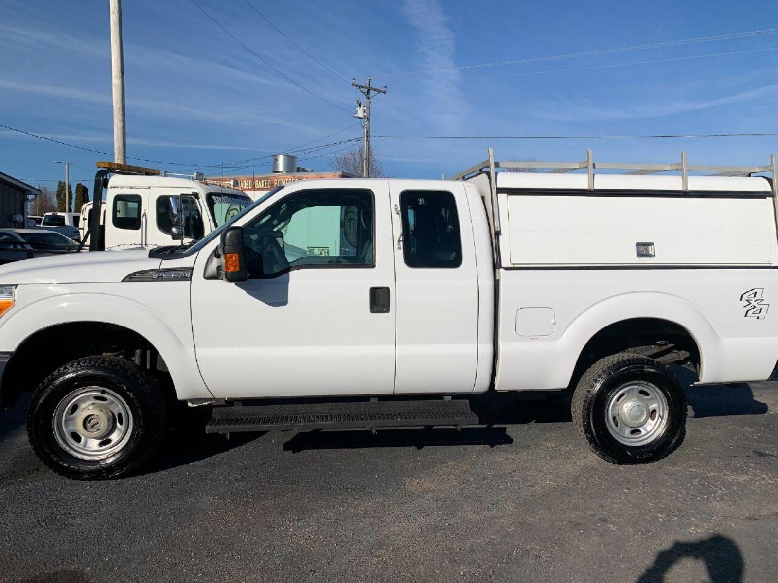2015 White Ford F-350 Super Duty (1FT7X3B63FE) with an 6.2L V8 6.2L V8 engine, located at 4845 Woodbury Pike, Roaring Springs, PA, (814) 317-5008, (814) 317-5008, 40.250935, -78.366959 - Photo #0