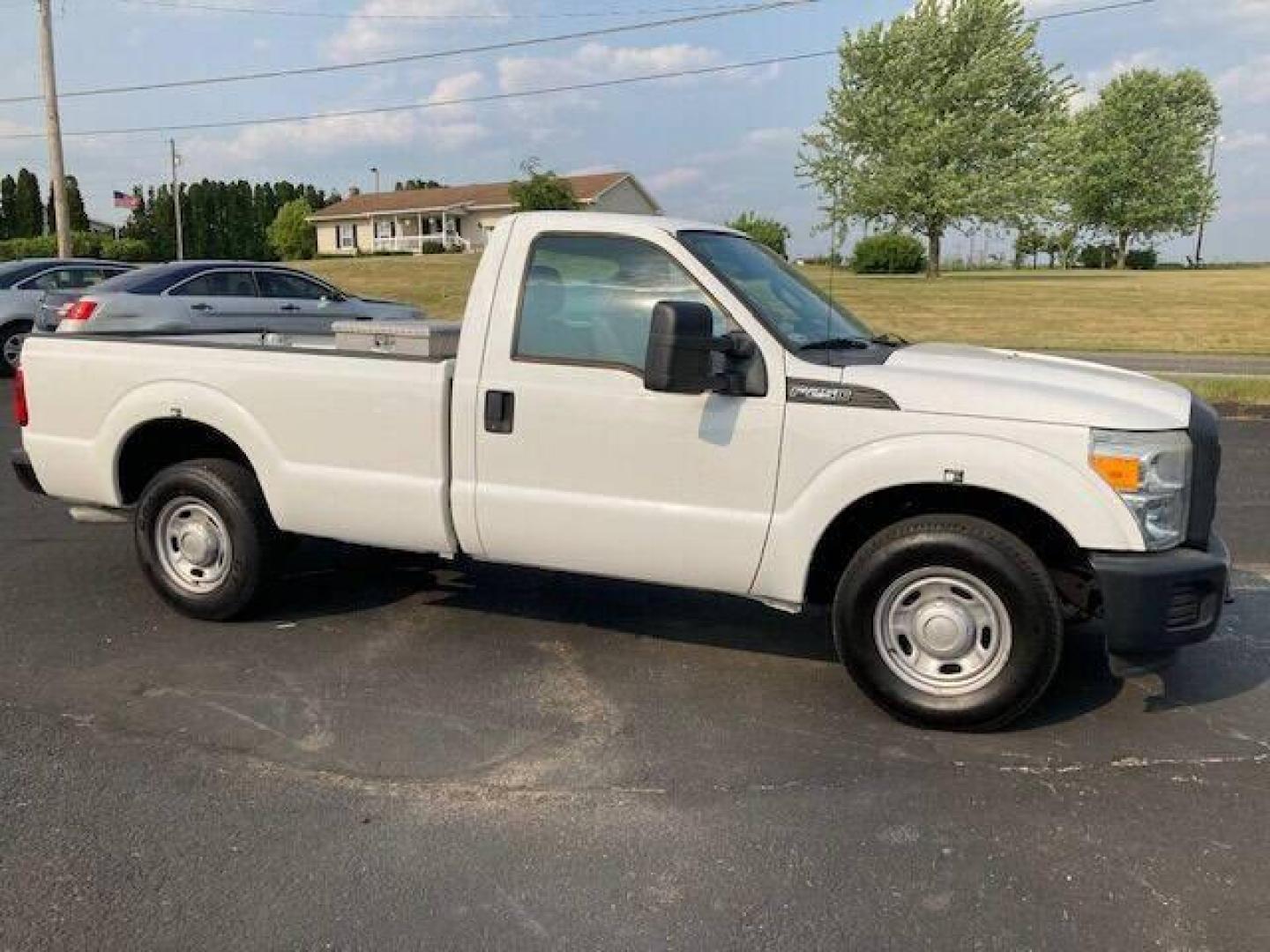 2013 White Ford F-250 Super Duty (1FTBF2A63DE) with an 6.2L V8 6.2L V8 engine, located at 4845 Woodbury Pike, Roaring Springs, PA, (814) 317-5008, (814) 317-5008, 40.250935, -78.366959 - 2013 Ford F250 single cab, 8ft bed, Southern truck, automatic, V8, 6.2L, air conditioning, like new tires, new inspection, 16k. Truck has never been in the rain or snow. Mint condition! Truck has been converted when it was new to Compressed Natural Gas. Truck can be converted back with fuel rail - Photo#1