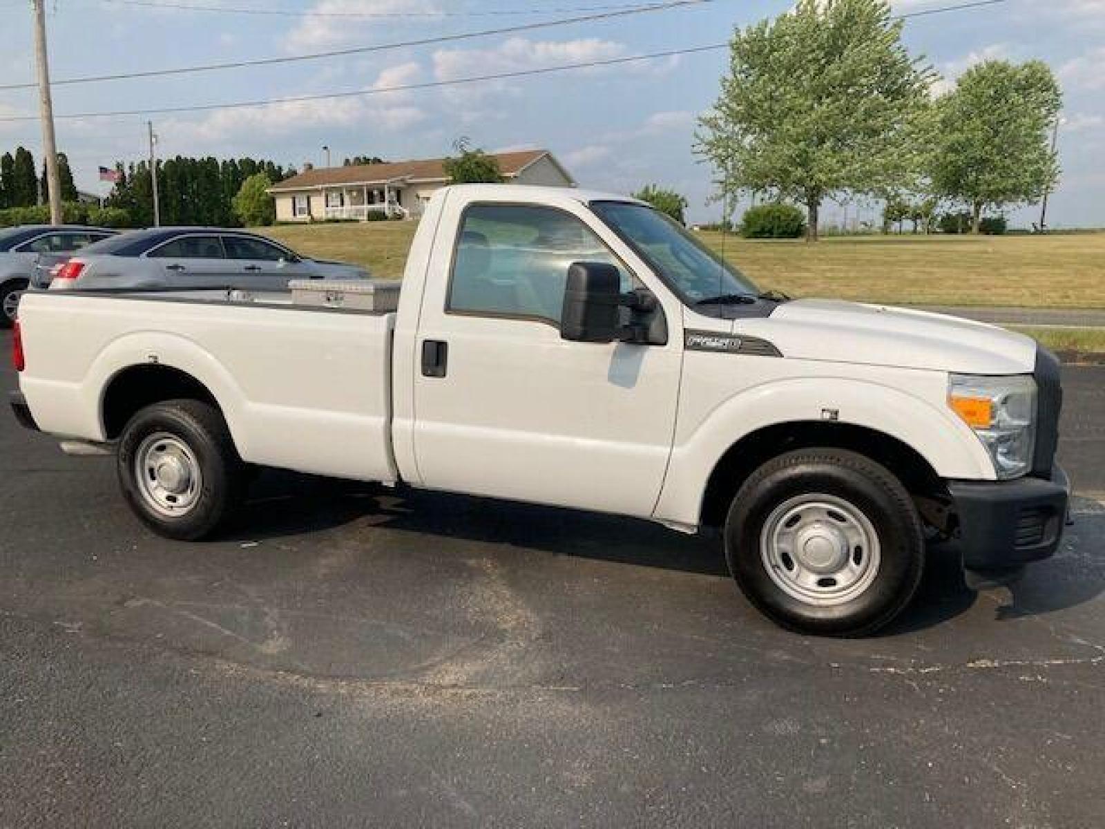 2013 White Ford F-250 Super Duty (1FTBF2A63DE) with an 6.2L V8 6.2L V8 engine, located at 4845 Woodbury Pike, Roaring Springs, PA, (814) 317-5008, (814) 317-5008, 40.250935, -78.366959 - Photo #1