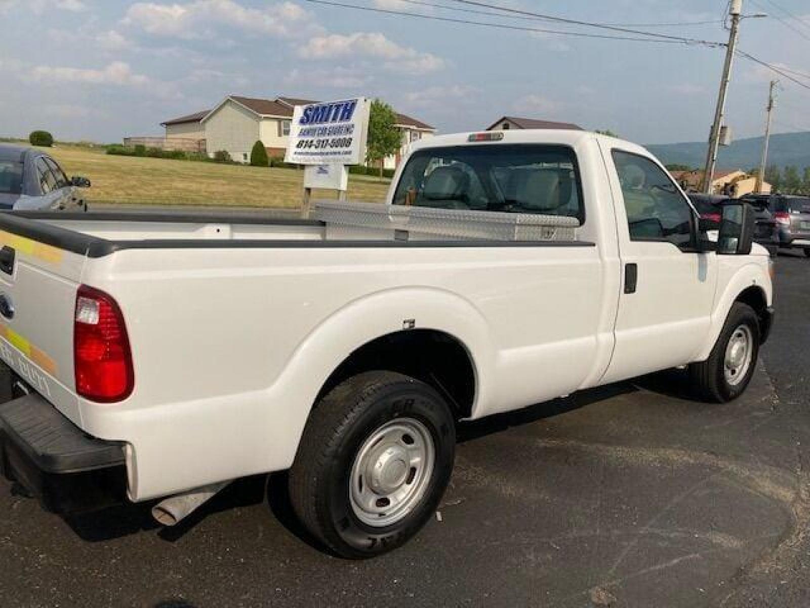 2013 White Ford F-250 Super Duty (1FTBF2A63DE) with an 6.2L V8 6.2L V8 engine, located at 4845 Woodbury Pike, Roaring Springs, PA, (814) 317-5008, (814) 317-5008, 40.250935, -78.366959 - 2013 Ford F250 single cab, 8ft bed, Southern truck, automatic, V8, 6.2L, air conditioning, like new tires, new inspection, 16k. Truck has never been in the rain or snow. Mint condition! Truck has been converted when it was new to Compressed Natural Gas. Truck can be converted back with fuel rail - Photo #2