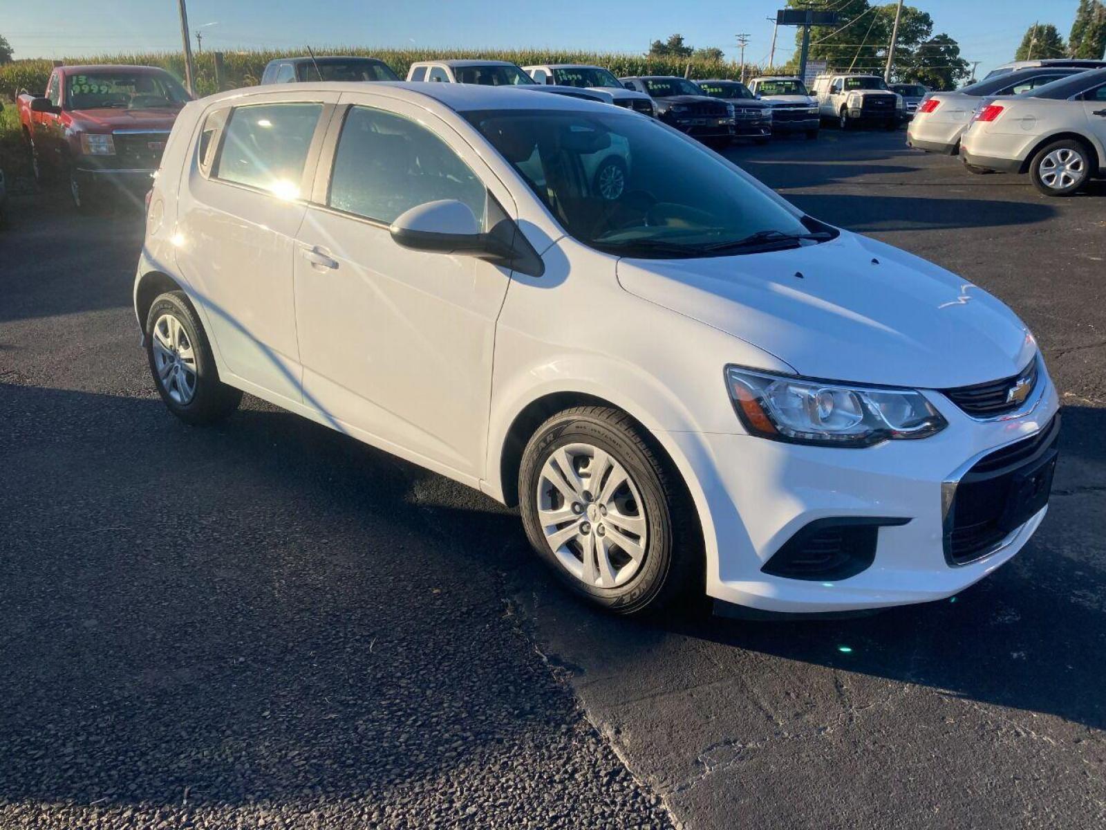 2017 White Chevrolet Sonic (1G1JG6SH7H4) with an 1.8L I4 1.8L I4 engine, located at 4845 Woodbury Pike, Roaring Springs, PA, (814) 317-5008, (814) 317-5008, 40.250935, -78.366959 - Photo #0