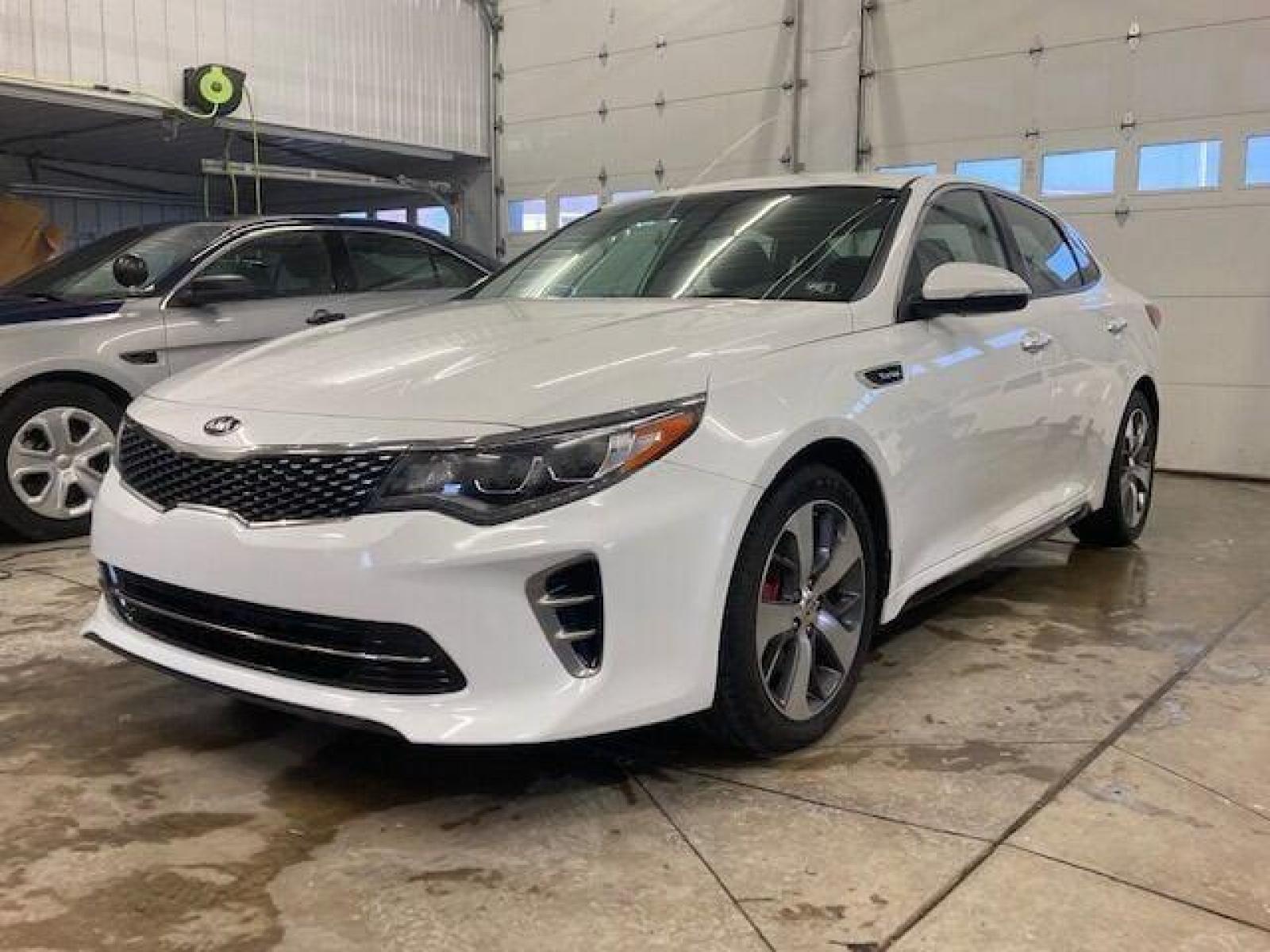 2017 White Kia Optima (5XXGW4L28HG) with an 2.0L I4 Turbocharger 2.0L I4 engine, located at 4845 Woodbury Pike, Roaring Springs, PA, (814) 317-5008, (814) 317-5008, 40.250935, -78.366959 - Photo #0