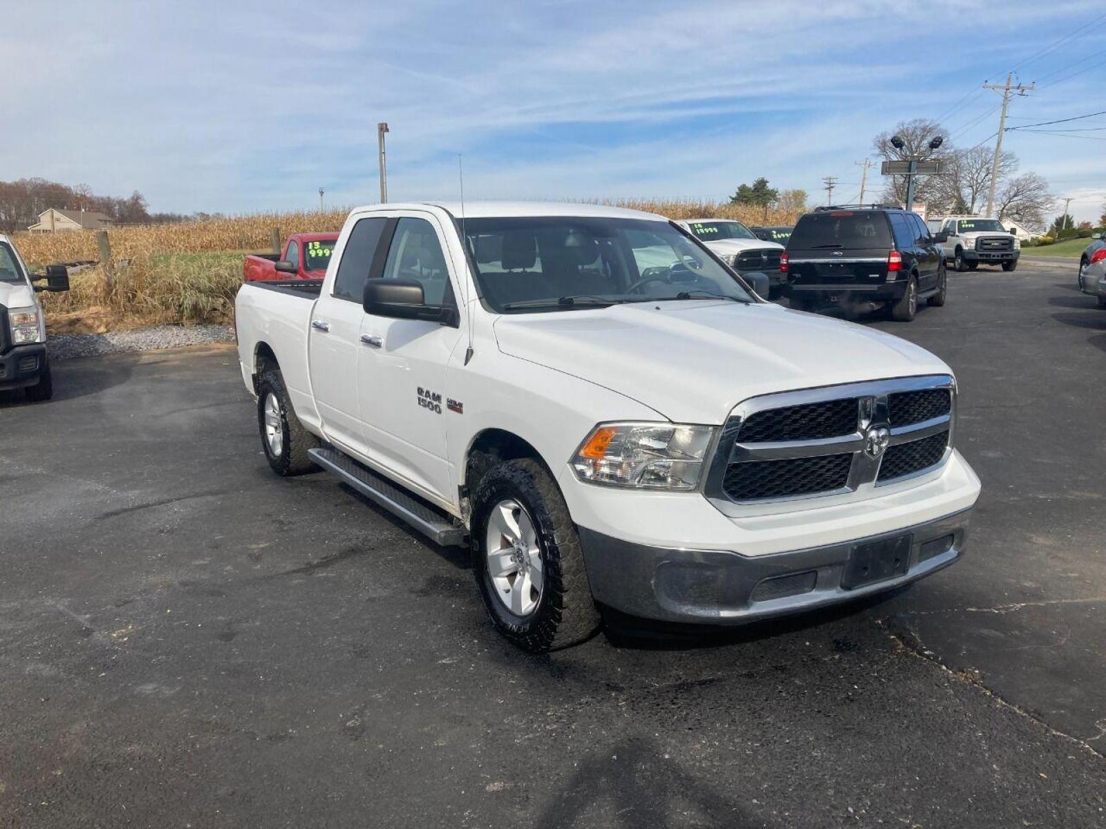 2014 White RAM 1500 (1C6RR7GT8ES) with an 5.7L V8 5.7L V8 engine, located at 4845 Woodbury Pike, Roaring Springs, PA, (814) 317-5008, (814) 317-5008, 40.250935, -78.366959 - 2014 Dodge Ram 1500, Quad cab, SLT, 5.7 Hemi, 4x4, 189k, aluminum wheels/running boards, rear back up camera, factory trailer brake, trip trailer package, power seat, flip up center console, new inspection. Truck is serviced and ready to go! Southern truck! Well maintained! Will come with a warr - Photo #2