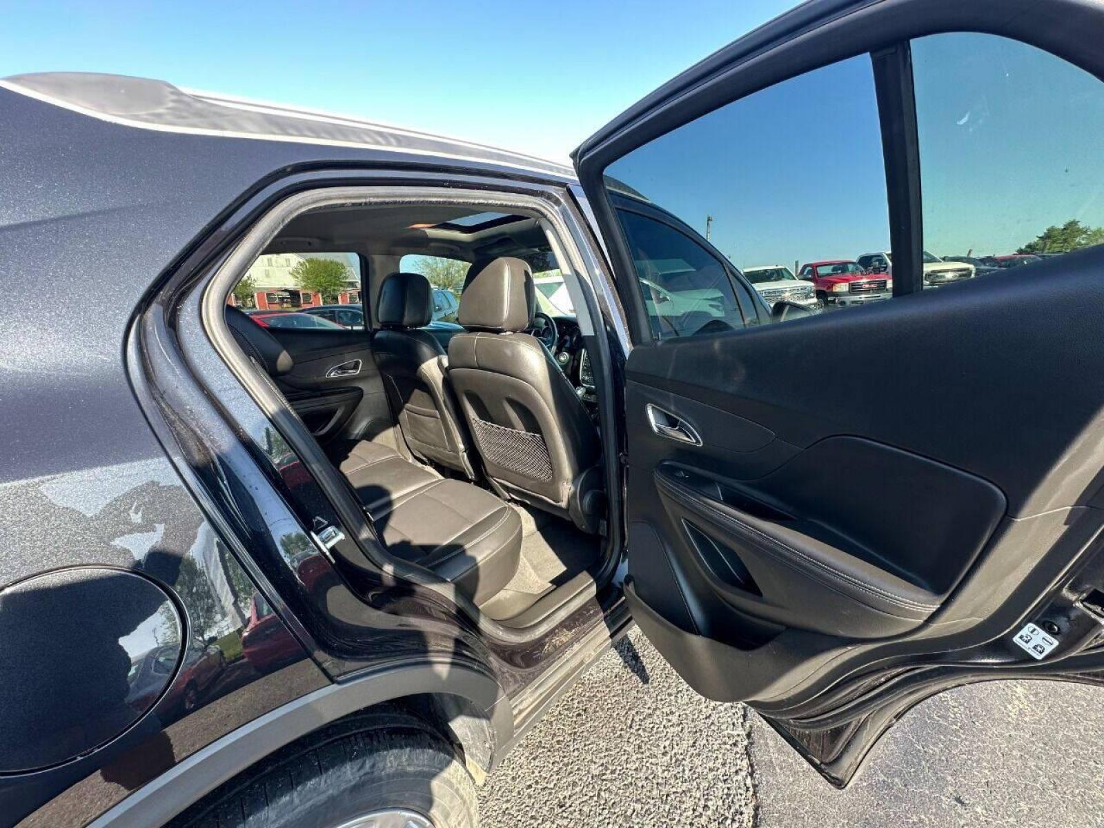 2015 Black Buick Encore (KL4CJHSB4FB) with an 1.4L I4 Turbocharger 1.4L I4 engine, located at 4845 Woodbury Pike, Roaring Springs, PA, (814) 317-5008, (814) 317-5008, 40.250935, -78.366959 - 2015 Buick Encore Premium, AWD, leather, roof, power windows/locks/seats and mirrors, rain sensing windshield, park assist, hands free phone, cruise/tilt wheel and much more. Clean! Ready to go with new inspection! Warranty available! If interested, 814-317-5008 or 814-497-4383. - Photo #8