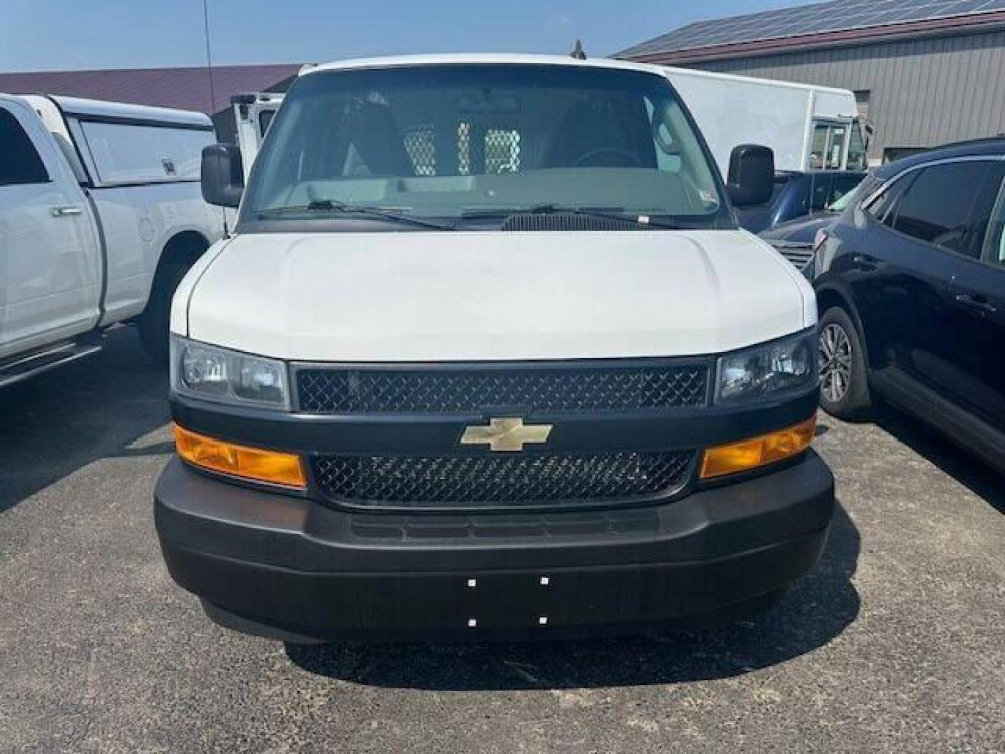 2021 White Chevrolet Express (1GCWGAF70M1) with an 6.6L V8 6.6L V8 engine, located at 4845 Woodbury Pike, Roaring Springs, PA, (814) 317-5008, (814) 317-5008, 40.250935, -78.366959 - Photo#0