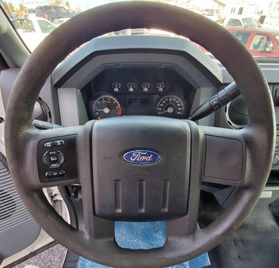 2011 White Ford F-250 Super Duty (1FTBF2B68BE) with an 6.2L V8 6.2L V8 engine, located at 4845 Woodbury Pike, Roaring Springs, PA, (814) 317-5008, (814) 317-5008, 40.250935, -78.366959 - 2011 Ford F250 4X4 V8 8' bed Flex Fuel Lots of tread left on the tires. One owner government owned, well maintained. Clean truck! Being priced low due to bed rails have some holes, body is rust free. Will come with a new inspection. If you would like more info on this vehicle or any of the others w - Photo#13