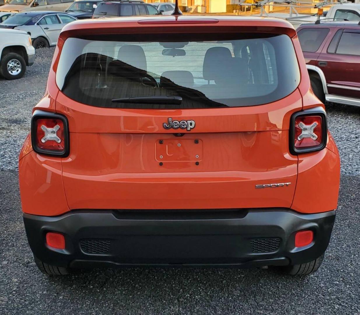 2016 Orange Jeep Renegade (ZACCJAAW5GP) with an 1.4L I4 Turbocharger 1.4L I4 engine, located at 4845 Woodbury Pike, Roaring Springs, PA, (814) 317-5008, (814) 317-5008, 40.250935, -78.366959 - 2016 Jeep Renegade Sport FWD 1.4L Manual 6-Speed 119,691 miles Southern vehicle, like new tires, new inspection. This vehicle comes with a 3 month/3000-mile power train warranty with the option to upgrade. If you would like more info on this vehicle or any of the others we currently have for sale, p - Photo#2