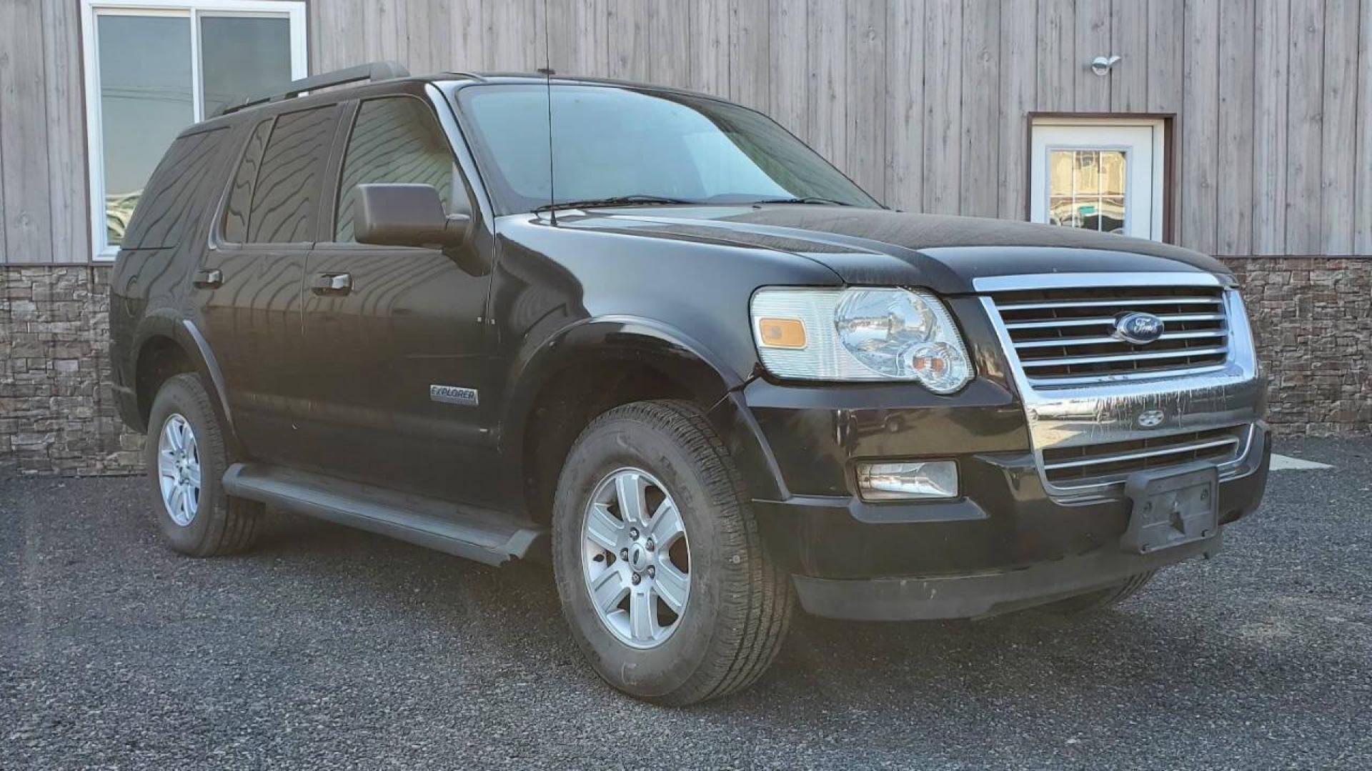 2008 Black Ford Explorer (1FMEU73E98U) with an 4.0L V6 4.0L V6 engine, located at 4845 Woodbury Pike, Roaring Springs, PA, (814) 317-5008, (814) 317-5008, 40.250935, -78.366959 - 2008 Ford Explorer XLT 4X4 4.0L V6 Automatic 154,575 miles New tires, leather seats, not a rusty vehicle and it's ready for inspection. This vehicle does have a salvage title due to rear deck lid damage. Small antifreeze leak near the thermostat. If you would like more info on this vehicle or any of - Photo#0