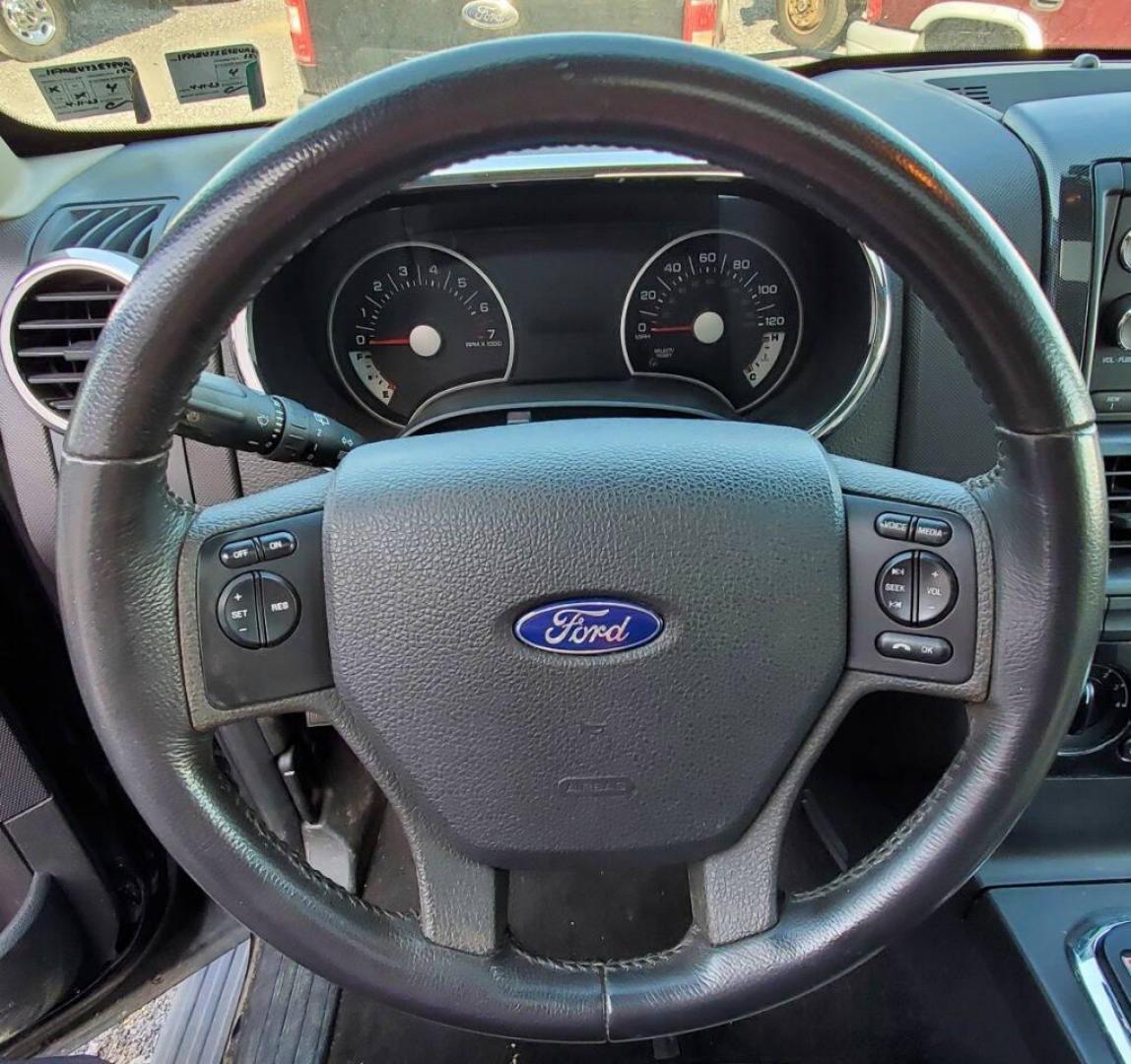 2008 Black Ford Explorer (1FMEU73E98U) with an 4.0L V6 4.0L V6 engine, located at 4845 Woodbury Pike, Roaring Springs, PA, (814) 317-5008, (814) 317-5008, 40.250935, -78.366959 - Please read entire description!! This vehicle will need towed!! 2008 Ford Explorer XLT 4X4 4.0L V6 Automatic 154,575 miles New tires, leather seats, not a rusty vehicle and it's ready for inspection. This vehicle does have a salvage title due to rear deck lid damage. Small antifreeze leak near the - Photo#17