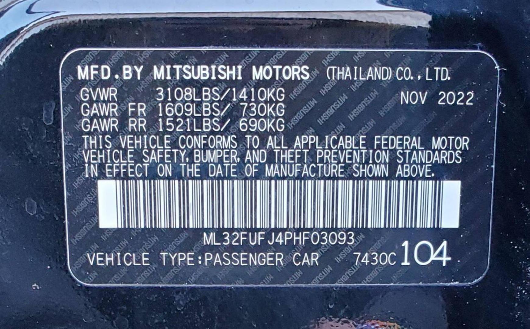 2023 Black Mitsubishi Mirage G4 (ML32FUFJ4PH) with an 1.2L I3 1.2L I3 engine, located at 4845 Woodbury Pike, Roaring Springs, PA, (814) 317-5008, (814) 317-5008, 40.250935, -78.366959 - 2023 Mitsubishi Mirage G4 SE 1.2L I3 FWD Only 53k miles! Rear Back-up Camera, Apply Car Play, Android Auto, Bluetooth. Very clean car! Selling so cheap because it has an R-Title due to damage to the bumper cover and passenger fender. These have been repaired. Will come with a 3 mo./3,000-mile powert - Photo#7