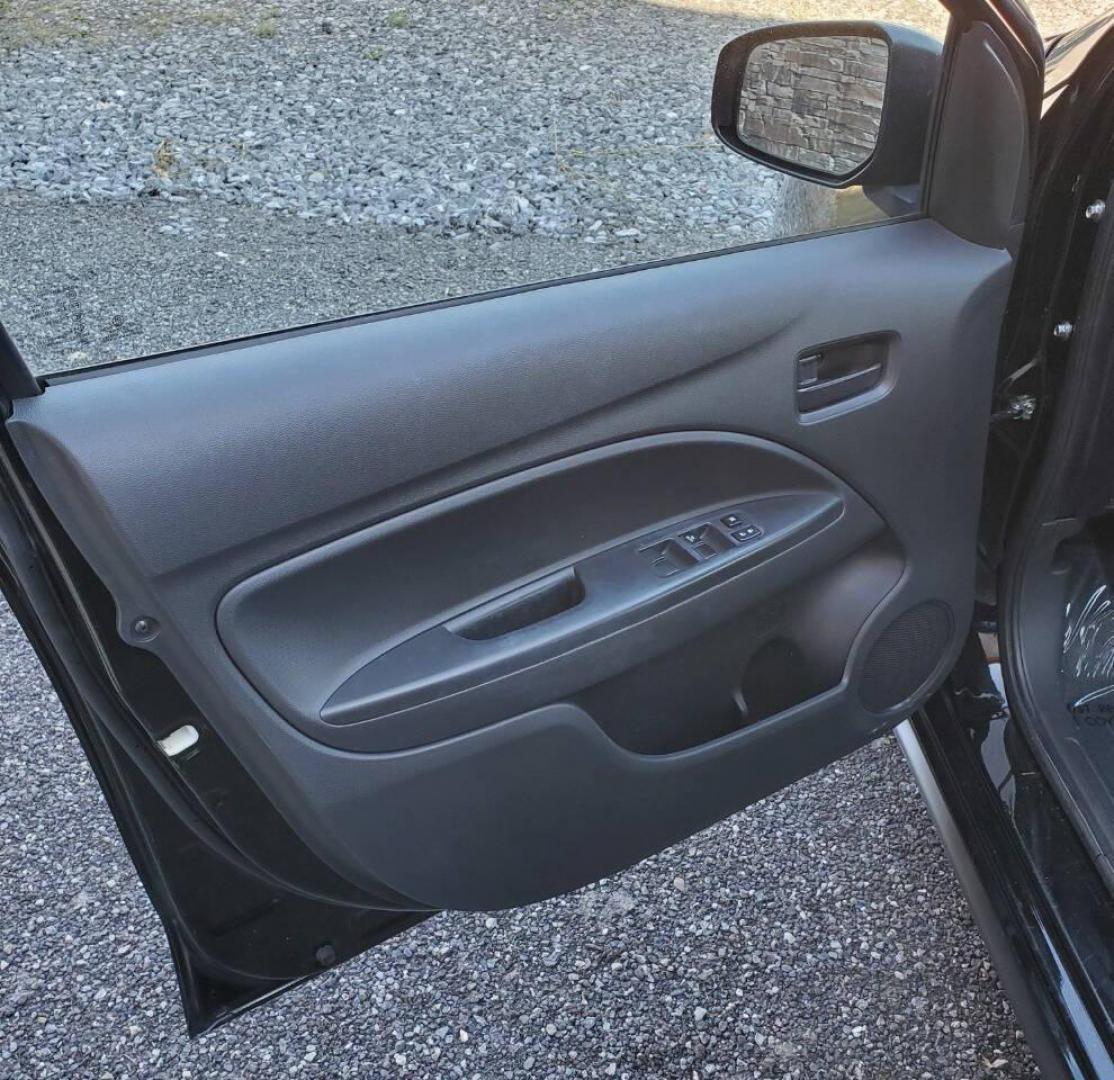 2023 Black Mitsubishi Mirage G4 (ML32FUFJ4PH) with an 1.2L I3 1.2L I3 engine, located at 4845 Woodbury Pike, Roaring Springs, PA, (814) 317-5008, (814) 317-5008, 40.250935, -78.366959 - 2023 Mitsubishi Mirage G4 SE 1.2L I3 FWD Only 53k miles! Rear Back-up Camera, Apply Car Play, Android Auto, Bluetooth. Very clean car! Selling so cheap because it has an R-Title due to damage to the bumper cover and passenger fender. These have been repaired. Will come with a 3 mo./3,000-mile powert - Photo#9