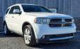 2013 White Dodge Durango (1C4SDJDT9DC) with an HEMI 5.7L V8 390hp 407ft. lbs. 5.7L V8 engine, located at 4845 Woodbury Pike, Roaring Springs, PA, (814) 317-5008, (814) 317-5008, 40.250935, -78.366959 - 2013 Dodge Durango Crew AWD Hemi 5.7L V8 182k miles, 3rd Row Seating, Rear Backup Camera, Remote Start, Heated Seats, Leather Seats, Heated Side Mirrors, Sirius XM, CD Player, Bluetooth, Powered Rear Liftgate, Fog Lights. Selling cheaply because of it having an R-Title due to deer damage to the fron - Photo#0