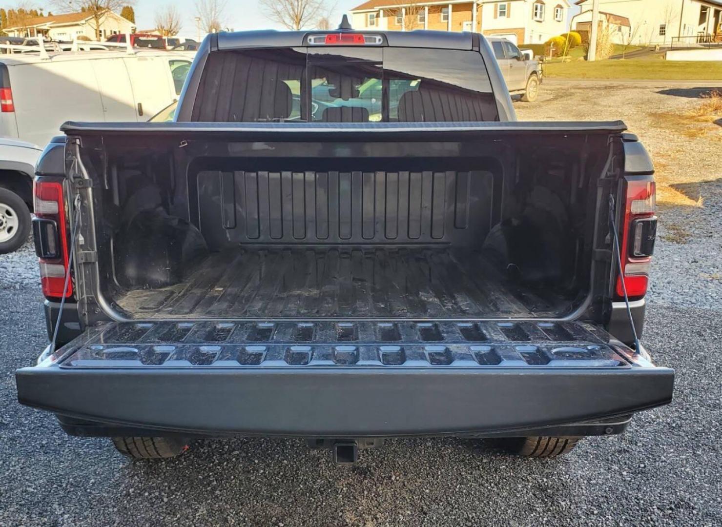 2021 Gray RAM 1500 (1C6RRFFG6MN) with an Pentastar eTorque 3.6L Mild Hybrid V6 305hp 269ft. lbs. 3.6L V6 engine, located at 4845 Woodbury Pike, Roaring Springs, PA, (814) 317-5008, (814) 317-5008, 40.250935, -78.366959 - Photo#3