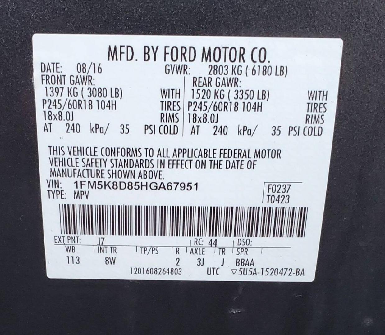 2017 Pewter Ford Explorer (1FM5K8D85HG) with an 3.5L V6 290hp 255ft. lbs. 3.5L V6 engine, located at 4845 Woodbury Pike, Roaring Springs, PA, (814) 317-5008, (814) 317-5008, 40.250935, -78.366959 - 2017 Ford Explorer XLT AWD Automatic 3.5L V6 128k Miles 1 owner vehicle! 3rd Row Seating, Rear Back-up Camera, Keypad Entry, Sync, Bluetooth, CD Player, Sirius XM Vehicle will come with new inspection and 3-month/3,000-mile warranty with the option to upgrade. If you have any questions or would like - Photo#8