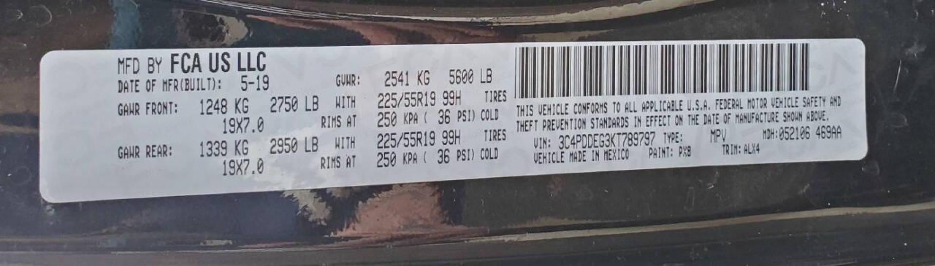 2019 Black Dodge Journey (3C4PDDEG3KT) with an Pentastar 3.6L V6 283hp 260ft. lbs. 3.6L V6 engine, located at 4845 Woodbury Pike, Roaring Springs, PA, (814) 317-5008, (814) 317-5008, 40.250935, -78.366959 - 2019 Dodge Journey GT AWD 3.6L V6 6-Speed Automatic 111k Miles Remote Start, 3rd Row Seating, Rear Back-up Camera, Cruise Control, Uconnect, Bluetooth, CD Player, Sirius XM. This vehicle will come with New Inspection and a 3 mo./3,000-mile warranty with the option to upgrade. If you have any questi - Photo#6