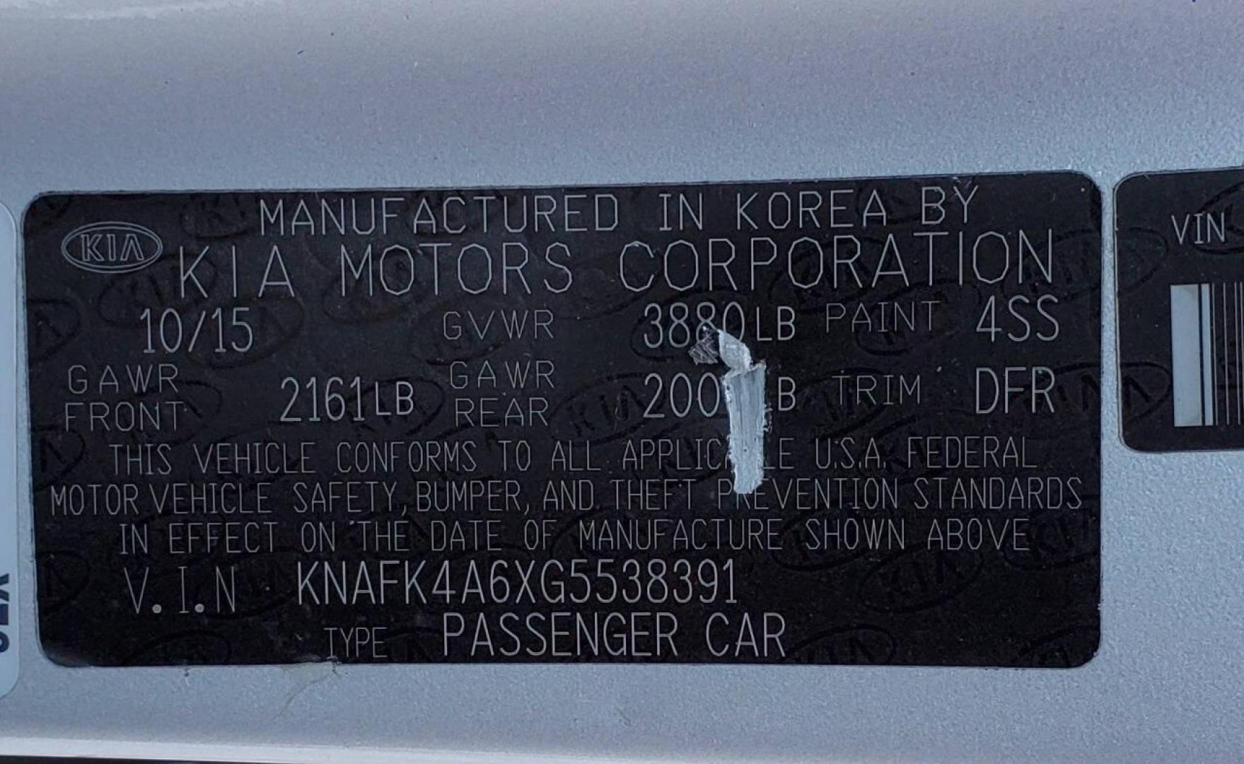 2016 Silver Kia Forte (KNAFK4A6XG5) with an 1.8L I4 145hp 130ft. lbs. 1.8L I4 engine, located at 4845 Woodbury Pike, Roaring Springs, PA, (814) 317-5008, (814) 317-5008, 40.250935, -78.366959 - **Sale Pending** 2016 Kia Forte LX 1.8L I4 FWD Automatic 6-speed 76k Miles A/c, Keyless Entry, Sirius XM, Bluetooth, CD Player Rust-free Southern Vehicle! New Inspection Vehicle will come with a 3 month/3,000-mile warranty with the option to upgrade. If you have any questions or to schedule a test - Photo#6