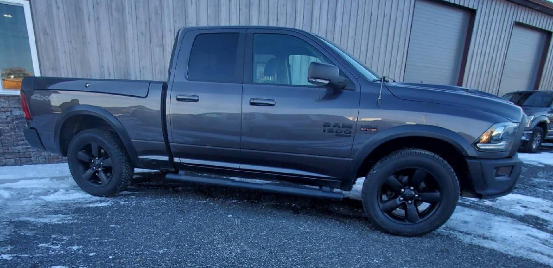 2019 Pewter RAM 1500 Classic (1C6RR7GT9KS) with an HEMI 5.7L V8 395hp 410ft. lbs. 5.7L V8 engine, located at 4845 Woodbury Pike, Roaring Springs, PA, (814) 317-5008, (814) 317-5008, 40.250935, -78.366959 - 2019 RAM 1500 Classic Warlock Quad Cab Hemi 4x4 5.7L V8 Automatic 8-speed 95k Miles Absolutely beautiful truck!! Heated Seats, Rear Back-up Camera, RAM Boxes, Bedliner, Power Locking Removable Tailgate, A/c, Cruise Control, Keyless Entry, Uconnect, Bluetooth, Sirius XM, LED Fog Lights New Inspection - Photo#1