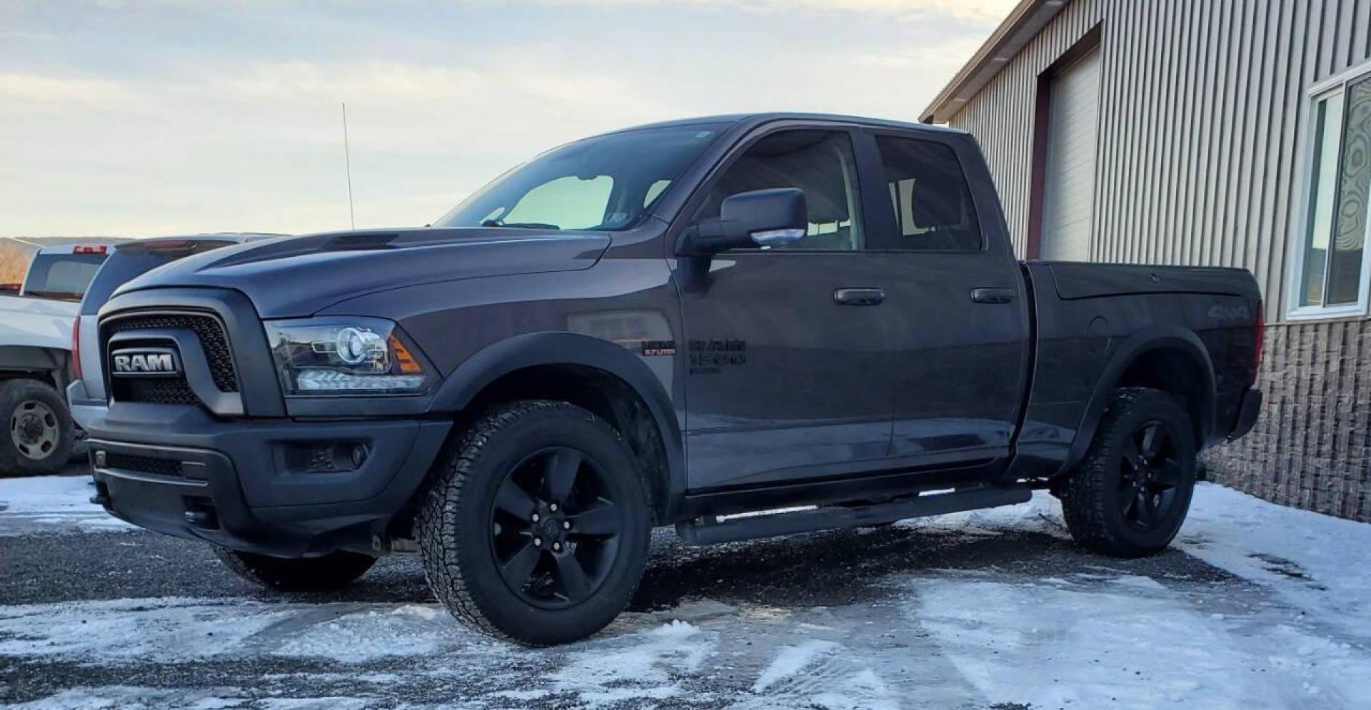 2019 Pewter RAM 1500 Classic (1C6RR7GT9KS) with an HEMI 5.7L V8 395hp 410ft. lbs. 5.7L V8 engine, located at 4845 Woodbury Pike, Roaring Springs, PA, (814) 317-5008, (814) 317-5008, 40.250935, -78.366959 - 2019 RAM 1500 Classic Warlock Quad Cab Hemi 4x4 5.7L V8 Automatic 8-speed 95k Miles Absolutely beautiful truck!! Heated Seats, Rear Back-up Camera, RAM Boxes, Bedliner, Power Locking Removable Tailgate, A/c, Cruise Control, Keyless Entry, Uconnect, Bluetooth, Sirius XM, LED Fog Lights New Inspection - Photo#3