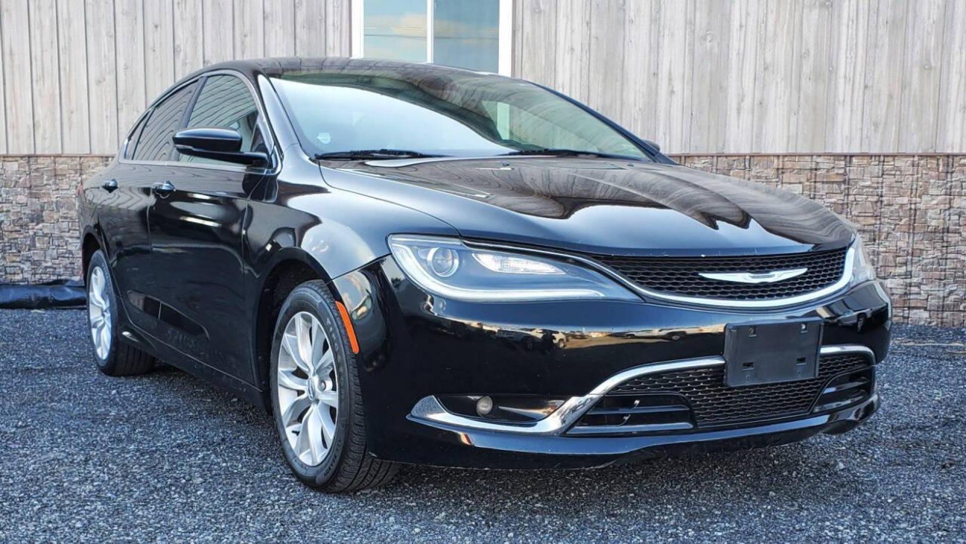 2015 Black Chrysler 200 (1C3CCCCG7FN) with an 3.6L V6 295hp 262ft. lbs. 3.6L V6 engine, located at 4845 Woodbury Pike, Roaring Springs, PA, (814) 317-5008, (814) 317-5008, 40.250935, -78.366959 - 2015 Chrysler 200C 3.6L V6 9-speed Automatic FWD 127K Miles Remote Start, Heated Seats, Rear Back-up Camera, Leather, A/c, Cruise Control, Power Windows/Locks, Bluetooth, Sirius XM, Tinted Glass. Vehicle will come with New Inspection and a 3-month/3,000-mile warranty (with the option to upgrade). If - Photo#0