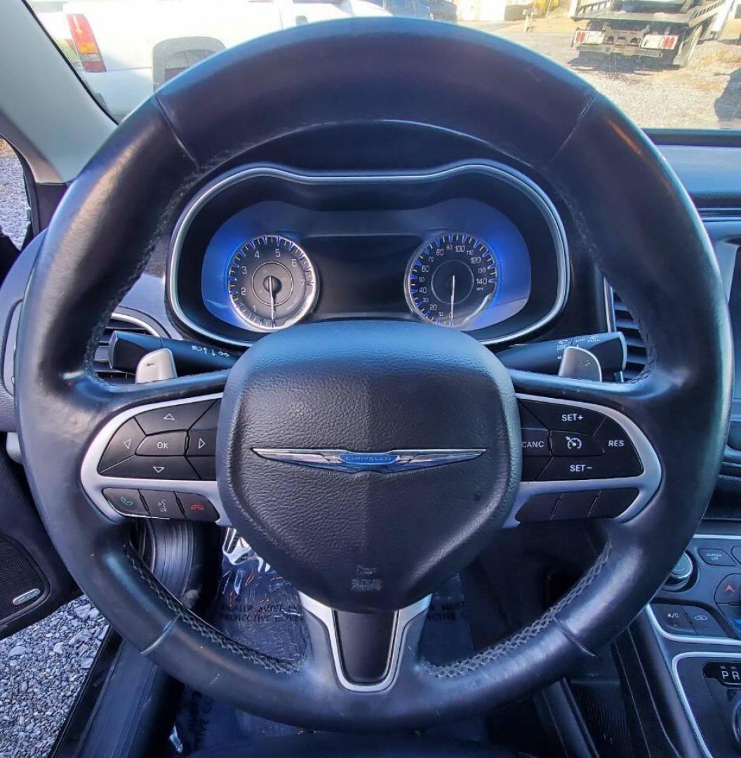 2015 Black Chrysler 200 (1C3CCCCG7FN) with an 3.6L V6 295hp 262ft. lbs. 3.6L V6 engine, located at 4845 Woodbury Pike, Roaring Springs, PA, (814) 317-5008, (814) 317-5008, 40.250935, -78.366959 - 2015 Chrysler 200C 3.6L V6 9-speed Automatic FWD 127K Miles Remote Start, Heated Seats, Rear Back-up Camera, Leather, A/c, Cruise Control, Power Windows/Locks, Bluetooth, Sirius XM, Tinted Glass. Vehicle will come with New Inspection and a 3-month/3,000-mile warranty (with the option to upgrade). If - Photo#16