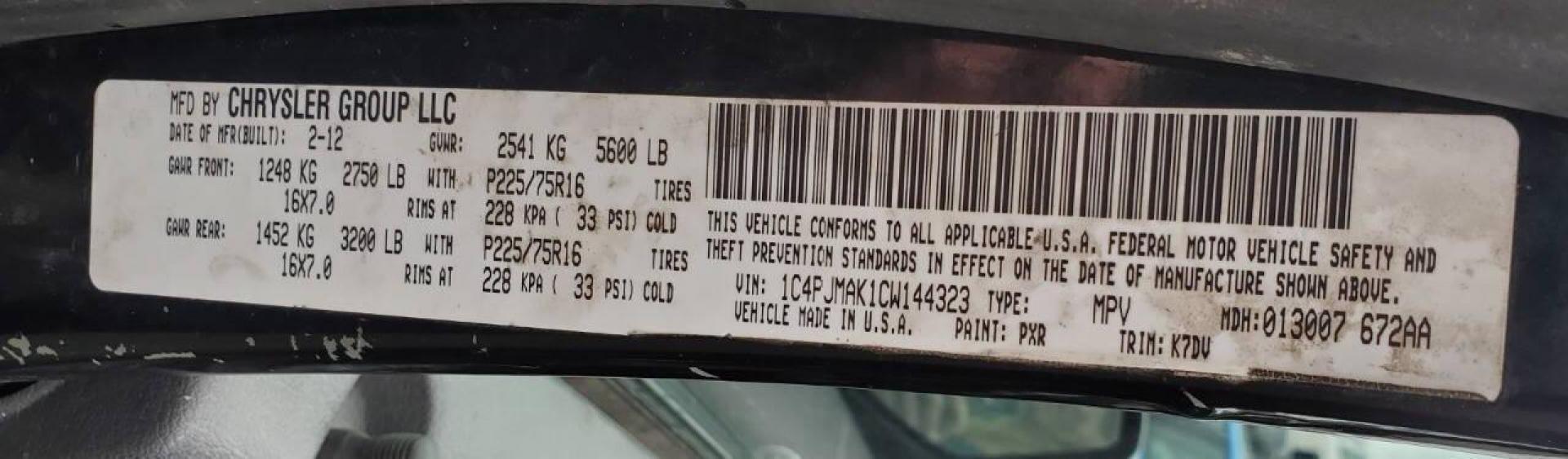 2012 Black Jeep Liberty (1C4PJMAK1CW) with an 3.7L V6 210hp 235ft. lbs. 3.7L V6 engine, located at 4845 Woodbury Pike, Roaring Springs, PA, (814) 317-5008, (814) 317-5008, 40.250935, -78.366959 - 2012 Jeep Liberty Sport 4x4 3.7L V6 4-speed Automatic 168k Miles A/c, Power Windows and Locks, Cruise Control, Sirius XM, CD Player, Keyless Entry. Nice Southern Vehicle! New Inspection. Will come with 3-month/3,000-mile warranty with the option to upgrade. If you have any questions or would like to - Photo#6