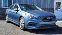 2017 Blue Hyundai Sonata (5NPE34AF4HH) with an 2.4L I4 185hp 178ft. lbs. 2.4L I4 engine, located at 4845 Woodbury Pike, Roaring Springs, PA, (814) 317-5008, (814) 317-5008, 40.250935, -78.366959 - Photo#0