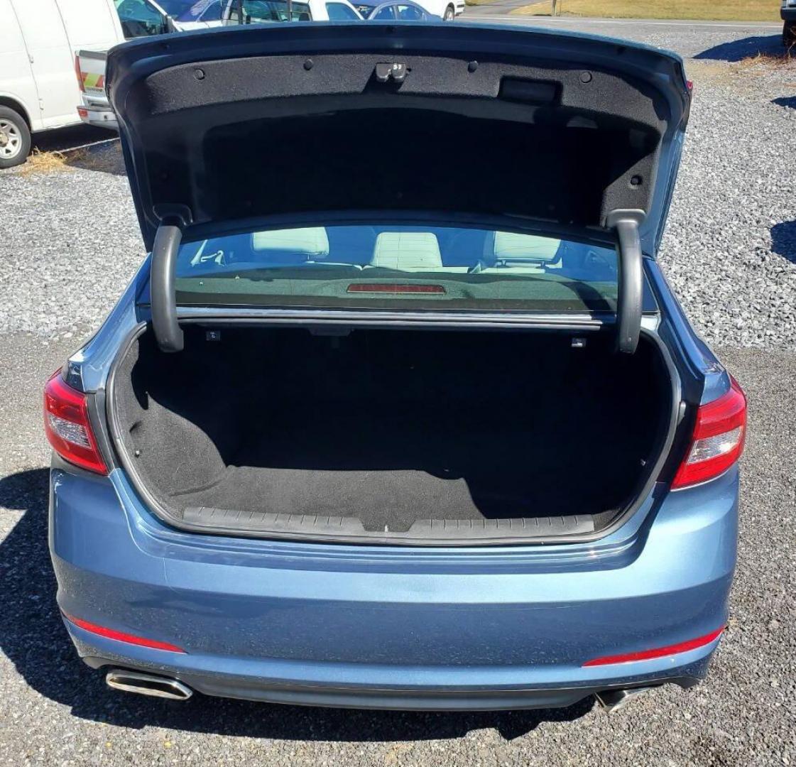 2017 Blue Hyundai Sonata (5NPE34AF4HH) with an 2.4L I4 185hp 178ft. lbs. 2.4L I4 engine, located at 4845 Woodbury Pike, Roaring Springs, PA, (814) 317-5008, (814) 317-5008, 40.250935, -78.366959 - Photo#3