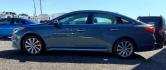 2017 Blue Hyundai Sonata (5NPE34AF4HH) with an 2.4L I4 185hp 178ft. lbs. 2.4L I4 engine, located at 4845 Woodbury Pike, Roaring Springs, PA, (814) 317-5008, (814) 317-5008, 40.250935, -78.366959 - Photo#4
