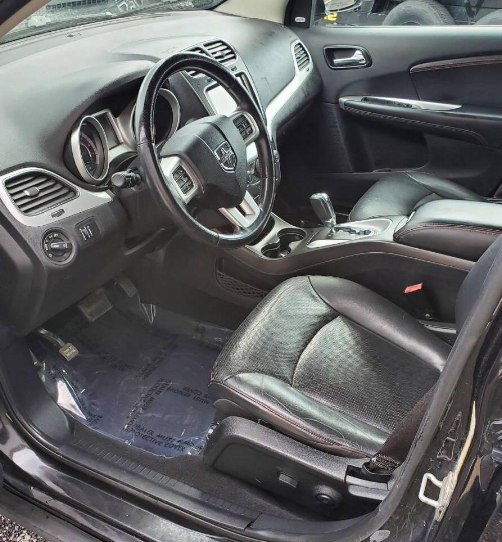 2013 Black Dodge Journey (3C4PDDEG9DT) with an Pentastar 3.6L V6 283hp 260ft. lbs. 3.6L V6 engine, located at 4845 Woodbury Pike, Roaring Springs, PA, (814) 317-5008, (814) 317-5008, 40.250935, -78.366959 - 2013 Dodge Journey R/T AWD 3.6L V6 6-speed Automatic 156k Miles 3rd Row Seating, Heated Front Seats, Heated Steering Wheel, Heated Mirror, Leather, Alpine Sound System, CD Player, Bluetooth, Sirius XM, A/c, Cruise Control, Keyless Entry, Power Windows/Locks. If you have any questions or would like t - Photo#8