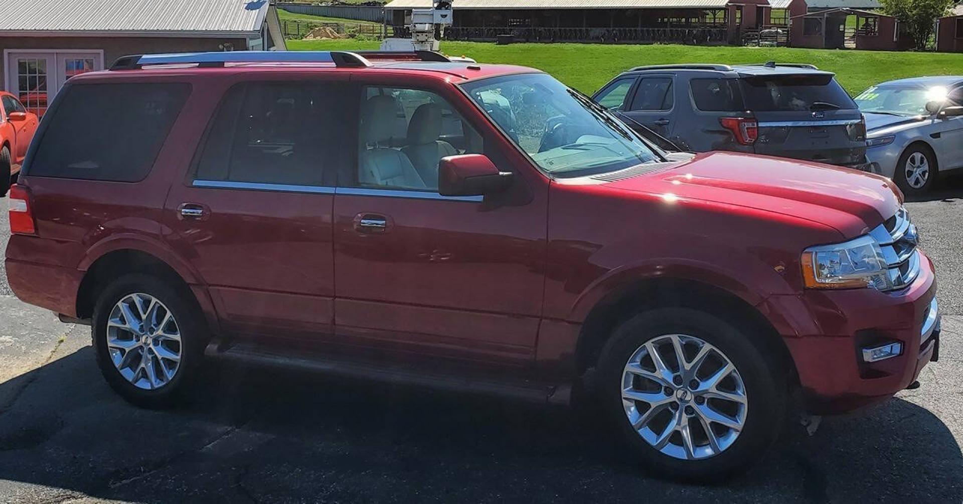 2017 Ruby Red Metallic Tinted Clearcoat Ford Expedition (1FMJU2AT9HE) with an EcoBoost 3.5L Twin Turbo V6 365hp 420ft. lbs. 3.5L V6 engine, located at 4845 Woodbury Pike, Roaring Springs, PA, (814) 317-5008, (814) 317-5008, 40.250935, -78.366959 - **PLEASE READ ENTIRE DESCRIPTION!!<br /><br />Price is FIRM!! Being sold cheaply due to vehicle having a broken timing chain. It does not run and will need towed. We can't put plates or registration on this vehicle because it doesn't run. There will be a $125 document fee to cover our processing cos- Photo#1