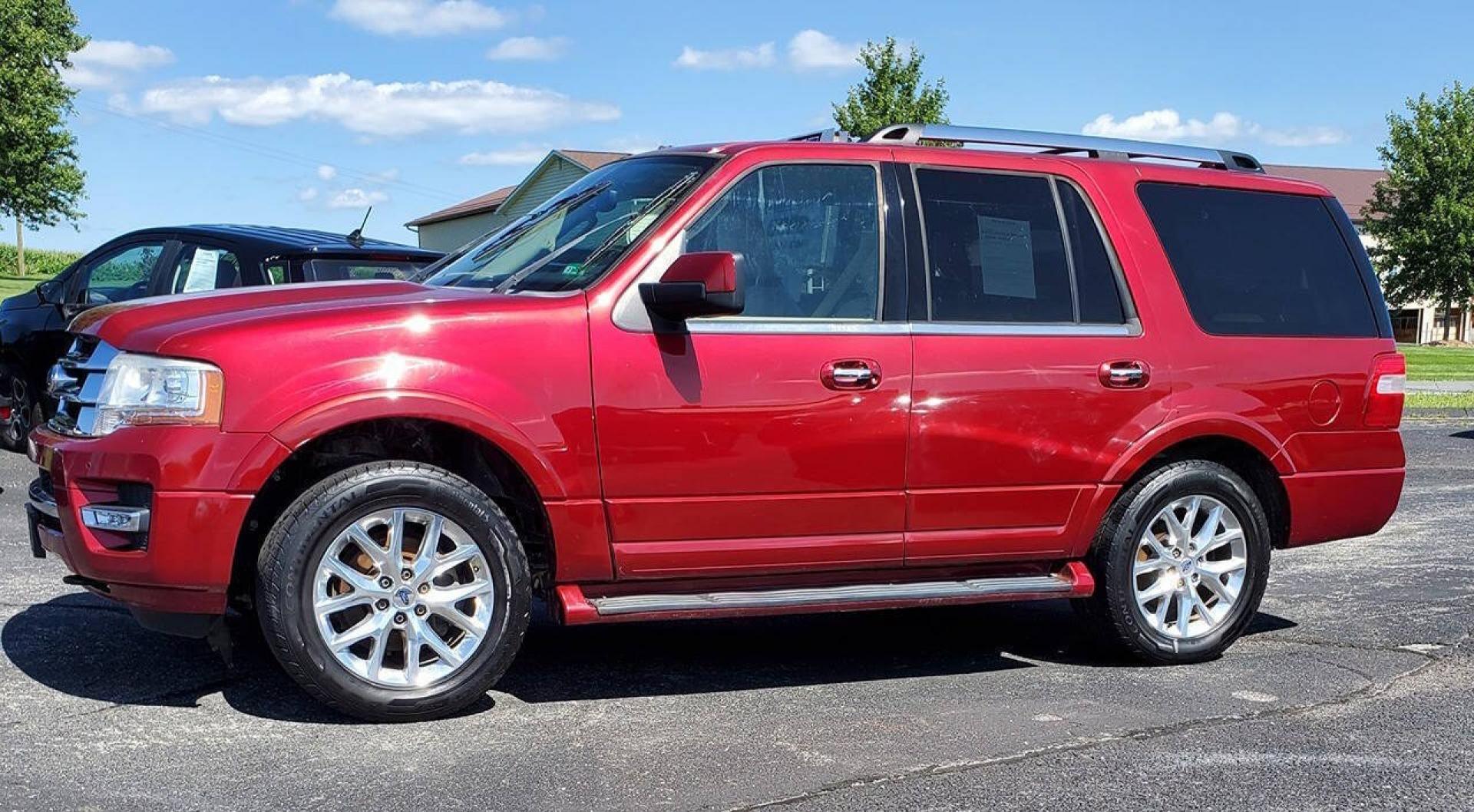 2017 Ruby Red Metallic Tinted Clearcoat Ford Expedition (1FMJU2AT9HE) with an EcoBoost 3.5L Twin Turbo V6 365hp 420ft. lbs. 3.5L V6 engine, located at 4845 Woodbury Pike, Roaring Springs, PA, (814) 317-5008, (814) 317-5008, 40.250935, -78.366959 - **PLEASE READ ENTIRE DESCRIPTION!!<br /><br />Price is FIRM!! Being sold cheaply due to vehicle having a broken timing chain. It does not run and will need towed. We can't put plates or registration on this vehicle because it doesn't run. There will be a $125 document fee to cover our processing cos- Photo#3